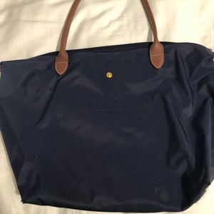 Large Blue Longchamp Tote